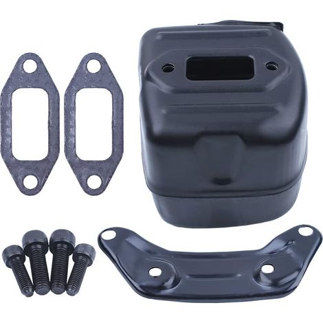 Kit de silencieux, support, joint et vis pour tronçonneuse Husqvarna 390Xp 385Xp 385 390 385 Epa 390 Epa, 585448301 544029104 503959004 503959002 (1/5)