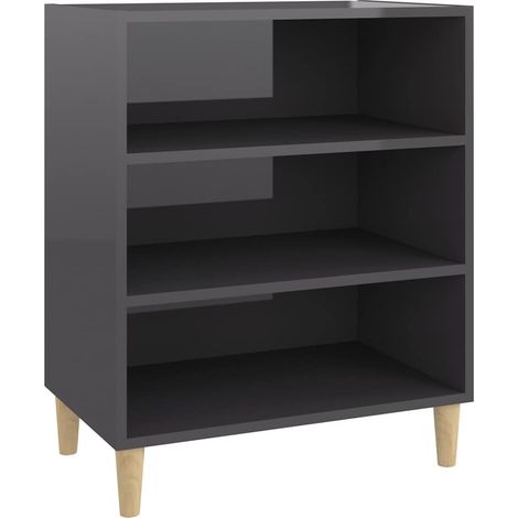 Sideboard/Anrichte/Buffet Hochglanz-Grau 57x35x70 cm Holzwerkstoff LXWW793595 (1/5)