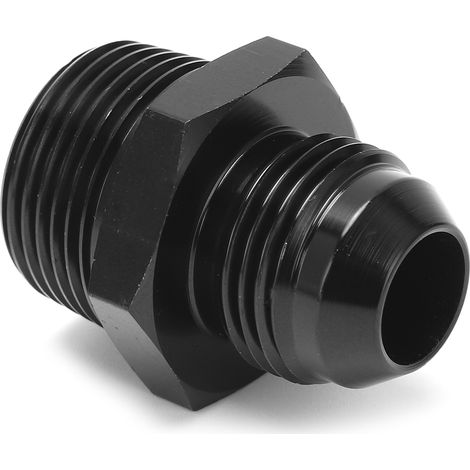 Gerader Kraftstoffadapter 10 AN auf 3/4 NPT, schwarz eloxierter Schlauchanschluss aus 6061-T6 Aluminium, Außengewindeanschluss für Kraftstoffleitung, robuste Hochdruckbefestigung. (1/5)