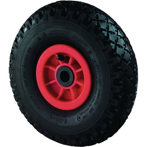 BS Roulettes Roue gonflable sur jante plastique Roulements à rouleaux 260 mm 100 kg - D15.264