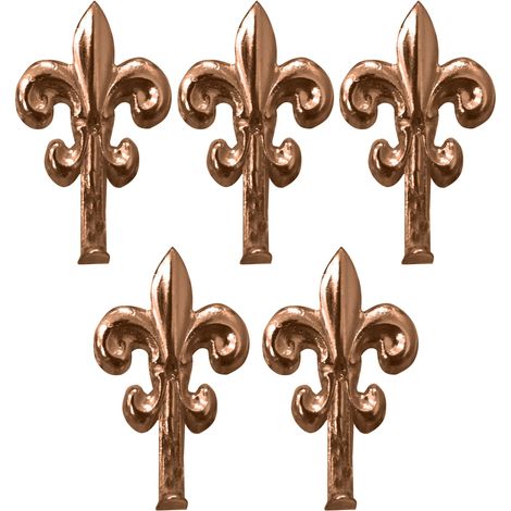 GANCETTO PER QUADRI GIGLIO 5 PZ.    mm. 32 - Bronzato 20.00 confezioni (1/2)