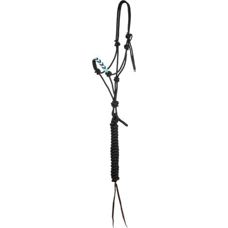 Pool's Capezza NERA in corda con decorazioni perline lunghina PLH03011 (1/3)