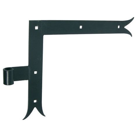 Afbat – Équerres en acier prépeint pour volets battants – Dimensions H.250 x L.300 x P.21 mm – Queue de carpe – Fixation robuste (1/2)