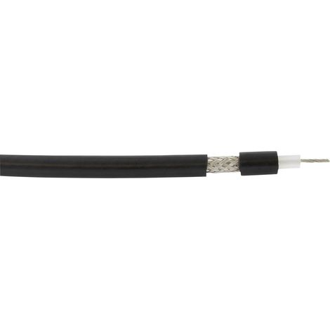 VOKA Kabelwerk 300902-01-100 Koaxialkabel Außen-Durchmesser: 5.40 mm RG58 C/U 50 Ω  Schwarz 100 m