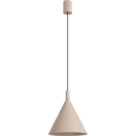 Pendelleuchten Nox taupe 1xE27 24.5cm Stahl Sollux (1/5)