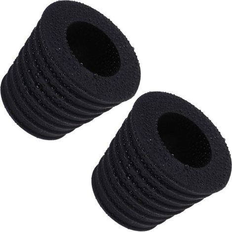 Lot de 2 cales pour parasols de 3,8 cm, cônes pour table de terrasse avec trou d'ouverture de 50 à 69 mm (2, noir)