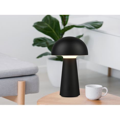 Kleine Akku Tischleuchte LENNON per USB aufladbar Schwarz, Höhe 21cm (1/5)