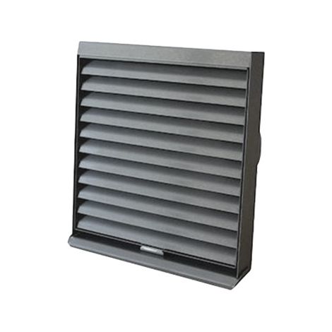 Grille extérieure extraction/reprise acier inox vernis, façade amovible, D 125mm S&P (UNELVENT) 810412