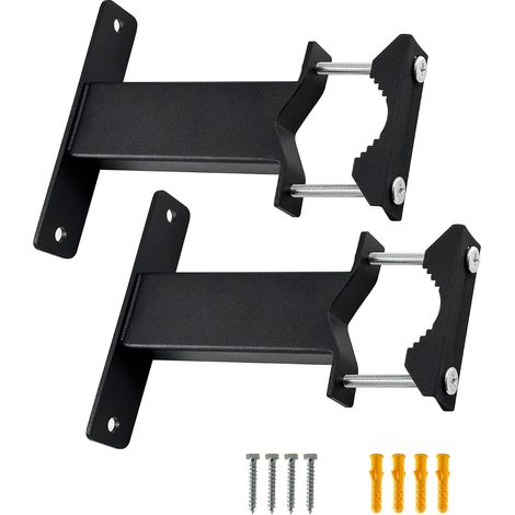Lot de 2 supports de fixation pour parasol de terrasse, kit de serrage pour parasol d'extérieur, convient pour antennes, parapluies, drapeaux, clôtures (1/5)