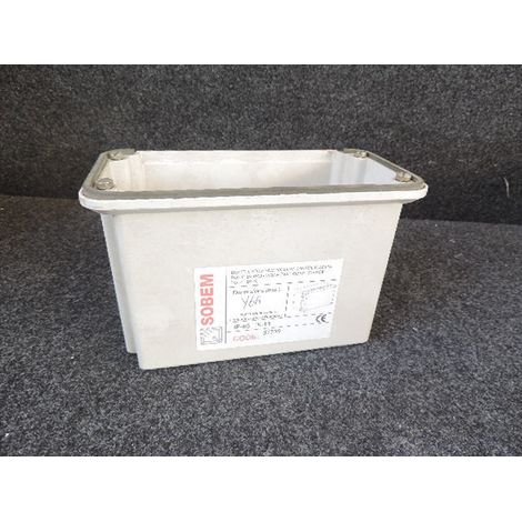 Boite de cable pleine ouverture 196mm (120x225mm H140mm) pour couplage avec coffret MORVAN IP65 IK10
