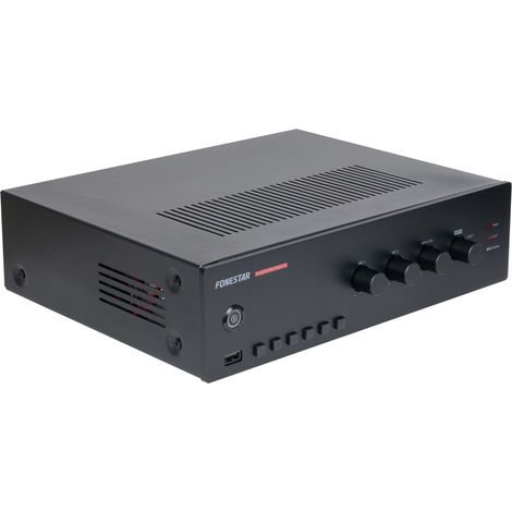 Amplificador Megafonia 60Wrms USB/MP3/FM