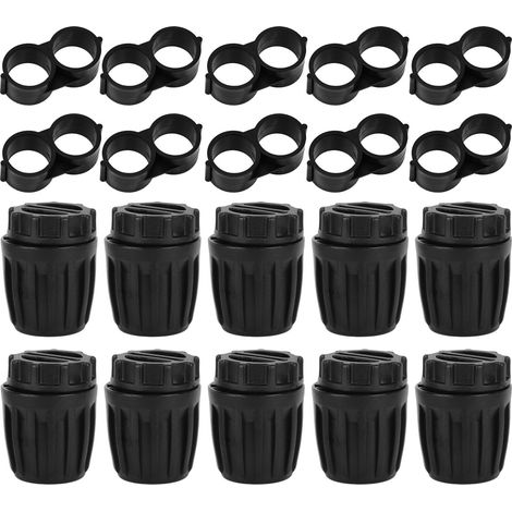 20 Raccords d'Irrigation Goutte à Goutte 1/2 Pouce, 10 Embouts de Tuyau d'Irrigation et 10 Fermetures d'Extrémité de Tuyau à Accessoires Système d'Arrosage pour Jardin Cour Ferme (1/5)