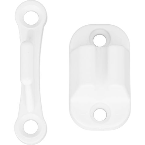 Arrêt de Porte en Nylon Renforcé en Forme de T pour Camping-Car, Motorhome et Van Aménagé - Lot Blanc (1/5)