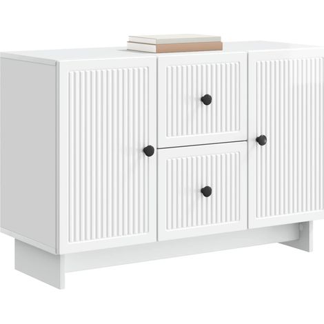 Maison Exclusive - Credenza Bianco Lucido 89 x 34,5 x 60 cm Legno ingegnerizzato