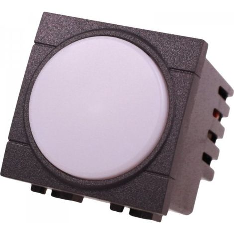 Lampada Led Luce Emergenza 2 Posti 220V 0.5W 80LM 6000K Autonomia 3 Ore Colore Nero Compatibile Con Bticino Living International