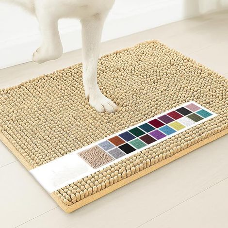 Alfombrilla para mascotas ultra absorbente y lavable a máquina (amarilla, 1 unidad) (1/5)