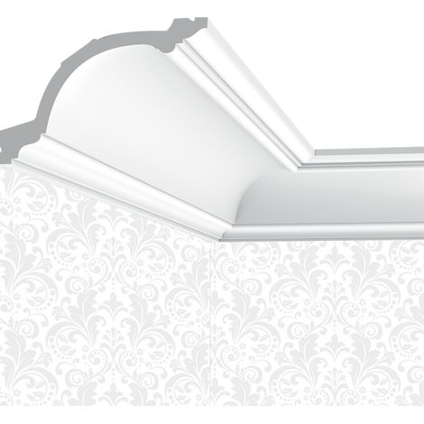 Corniche plafond Cimaises et plus C02 - 15,6x10,3x200cm (h x p x L) - moulure dé
