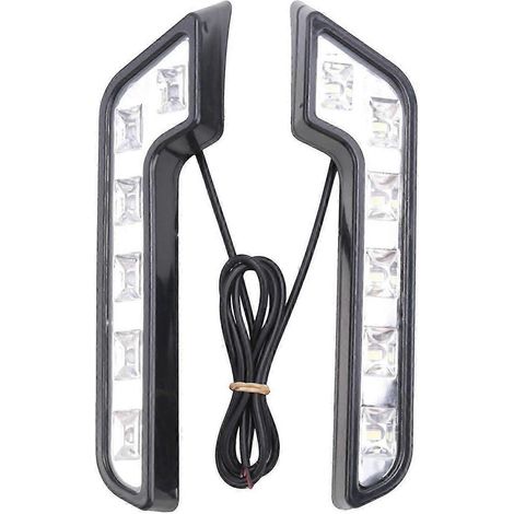 feux de jour à LED ultra-lumineux 12 V pour voitures, étanches, antibrouillards.