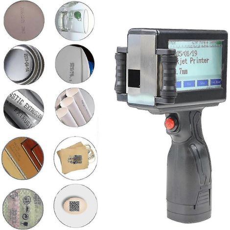 Imprimante jet d'encre portable imprimante portable marquage de date encodeur laser étiquette code QR tactile