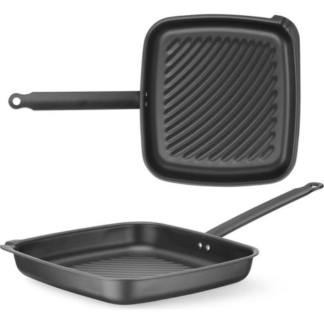 Poêle à griller carrée 480 x 282 x 80 mm (1/5)
