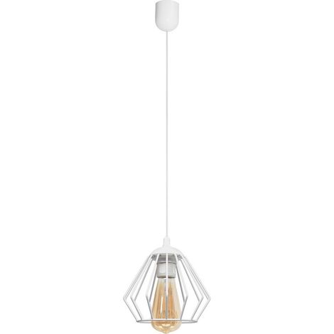 Helam AGAT Plafonnier Wire Frame Blanc 18cm (1/2)