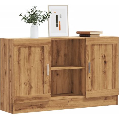 vidaXL Sideboard Artisan Oak 120x30.5x70 cm Engineered Wood (1/6)