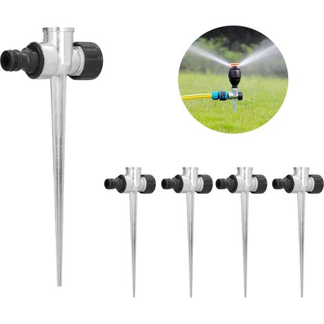 5 Stück 1/2 Zoll Innengewinde seitlicher Rasensprinkler, Außengewinde-Spitzenschnittstelle, Metall-Rasenbewässerungssprinkler-Anschluss, Gartensprinkler, Rasensprinkler für Rasenpflanzen (1/5)