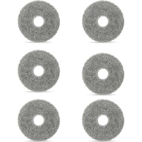 6 Stück Wischtücher Zubehör für Roborock Saros QV 35S/QV 35A/10R/10/Qrevo Pro/Qrevo S/Qrevo Master/Qrevo Slim/Qrevo Curv/Qrevo Edge/Qrevo Edge S5A/Saros Z70 Ersatzteile (1/5)