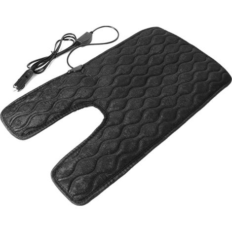Housse de siège chauffante USB pour enfant, coussin chauffant 12V, taille moyenne, noir (1/5)