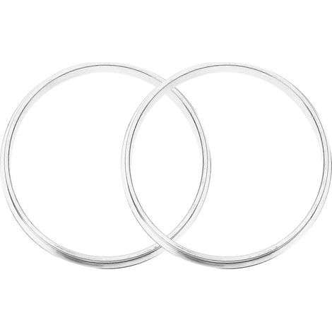 Lot de 2 scelleuses de gobelets avec anneaux en aluminium pour scellage de gobelets, idéales pour le thé au lait.-9.20X9.20X0.80CM-Silver (1/4)