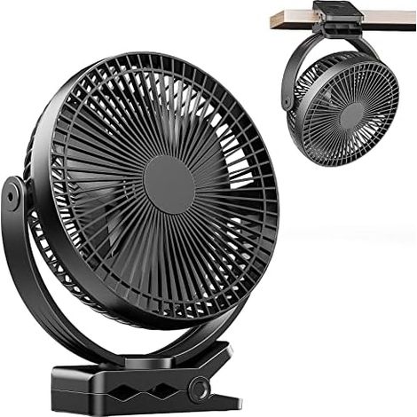 USB Ventilator, Handventilator Ventilator Klein Ventilator USB Mini Ventilator 4 Geschwindigkeiten,90° Rotatable USB Lüfter Geräuscharm, für Büro, Zuhause und im Freien (TF29) (1/5)