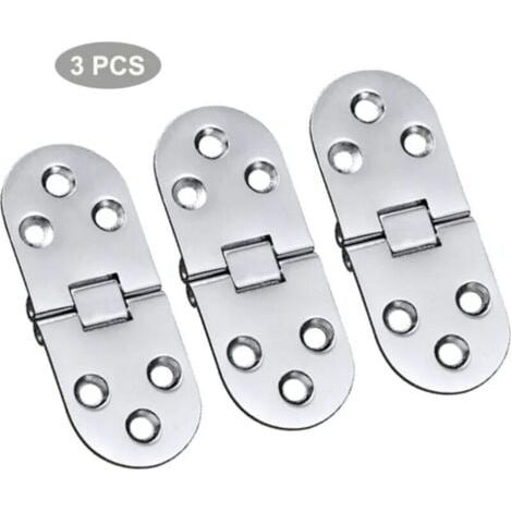 Bisagras de mesa de aleación de PCS, bisagras de acero inoxidable, bisagras plegables para puertas, bisagras de mesa, bisagras plegables de aleación para cajones, mesas, escritorios, máquinas de coser (1/5)