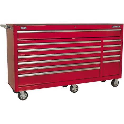 Sealey AP6612 Superline PRO® Rollcab 12 Drawer - Red (1/2)