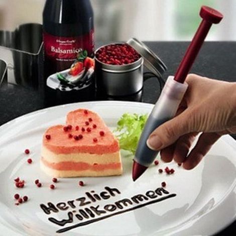 Silikon-Spritze zum Dekorieren von Kuchen und Gebäck, Dekorationswerkzeug zum Schreiben und Dekorieren (1/4)