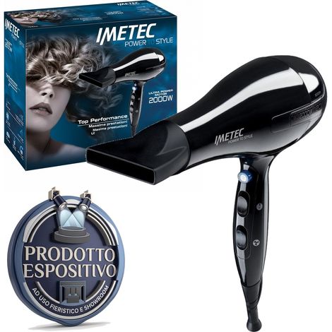 Imetec Bellissima S5 2200 Asciugacapelli 2000W 3 Livelli Calore Aria Fredda Nero (1/5)