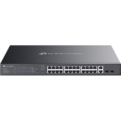 Switch réseau TP-Link Omada ES228GMP, administrable, Gigabit Ethernet L2 (10/100/1000), alimentation par Ethernet (PoE), noir (1/5)
