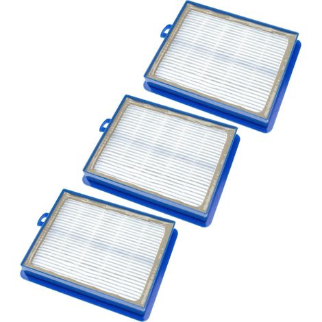 vhbw Set de 3x filtro aspiradora compatible con Electrolux Ergospace, Excellio, S-Bag, Twinclean aspiradora - Filtro HEPA fibra de vidrio