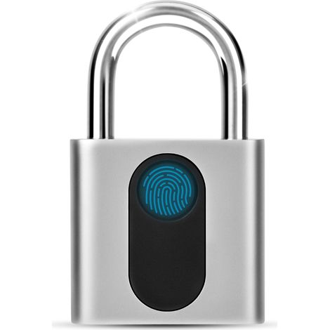 Cadenas intelligent à empreinte digitale, serrure de porte sans clé, étanche, rechargeable, sécurité pour la maison