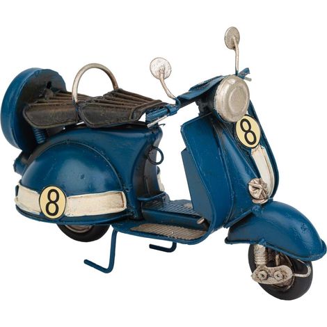 Moto de metal azul 17x7x11 (1/5)