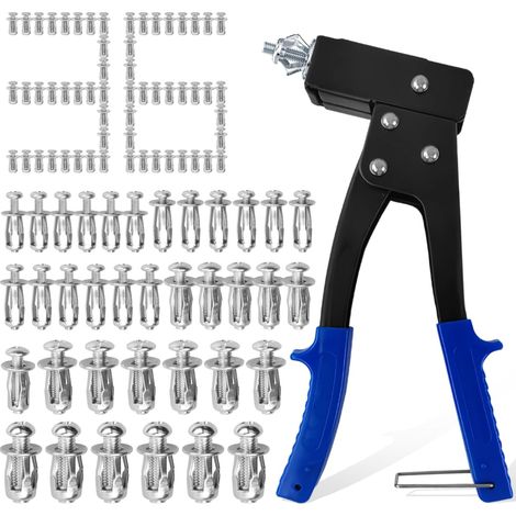 Kit Cheville Placo avec 36 Cheville Expansion Cheville Placo Charge Lourde  Chevilles Placo avec Pince, Ecrous en Forme de Pétale, Convient aux Murs Creux Plaques de Plâtre Tôles de Fer (1/5)
