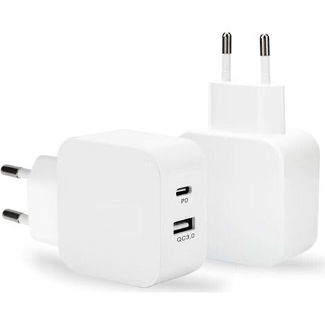 Cargador rápido, adaptador de corriente para iPhone, cargador tipo C, cargador USB, enchufe C, compatible con iPhone 15/14/13/12/11 Series, Pad/Xperia/Galaxy/Android, etc. (1/5)