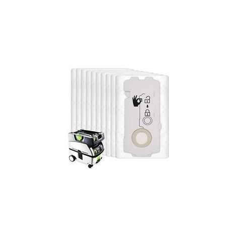 Green Mobility-Sacs filtrants autonettoyants SC-FIS-CT MINI/MIDI-2/5 - FESTOOL - 10 pièces - 204308 (1/4)