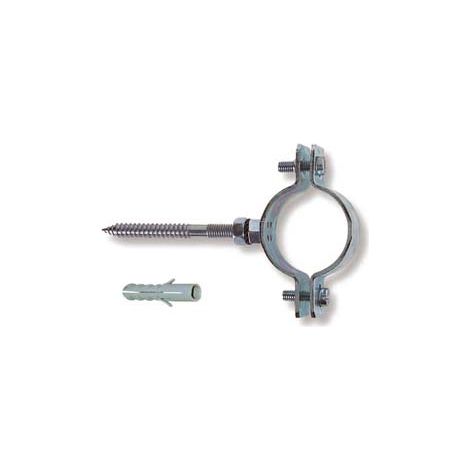 COLLARI PESANTI IN ACCIAIO ZINCATO PER TUBI- - 1/2 p/tubi ø mm.20/25 tassello ø mm.10 - 10 pezzi QUALITY
