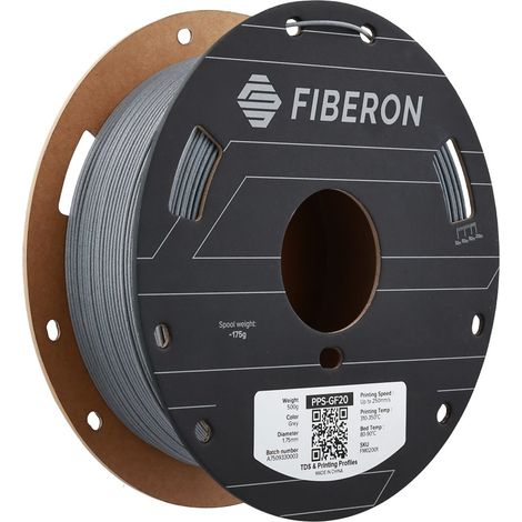 Filamento per stampa 3D Polymaker pps-gf20 rinforzato fibra vetro resistente alte temperature
