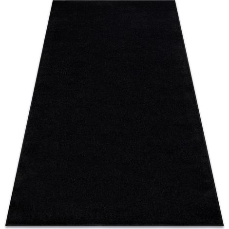 ETON PLUS Teppich schwarz, einfarbig, einheitlich, schlicht black 400x400 cm