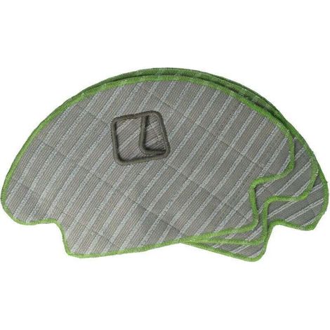 3x lingettes parquet carrelage compatible avec iRobot Roomba Combo aspirateur robot - lingette pour lavage, tampon microfibre 300175mm (1/4)