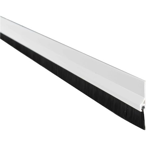 Selbstklebender PVC-Dichtstreifen 1 m mit Bürste Weiß
