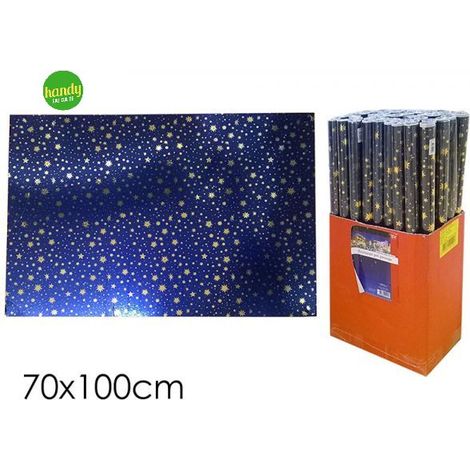 Rotolo di carta da regalo cielo stellato 70x100 cm (1pz)