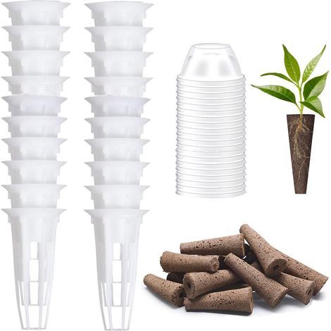20 Pièces Hydroponie, Culture Hydroponique, Hydroponie Kit Complet, Potager Interieur, Kits et Systèmes pour Cultures Hydroponiques, pour Systèmes de Culture Hydroponiques D'intérieur,Jardin (1/5)