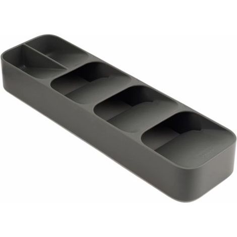 Organizzatore di posate compatto deJosephJoseph Joseph Duo, per ottimizzare el spazio nei cassetti, design compatto, materiali durevoli, facile depulizia, accesso rapido agli utensili. (1/3)